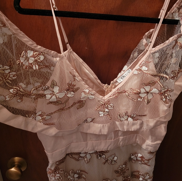 Pink Embroidered Dress - Picture 3 of 6